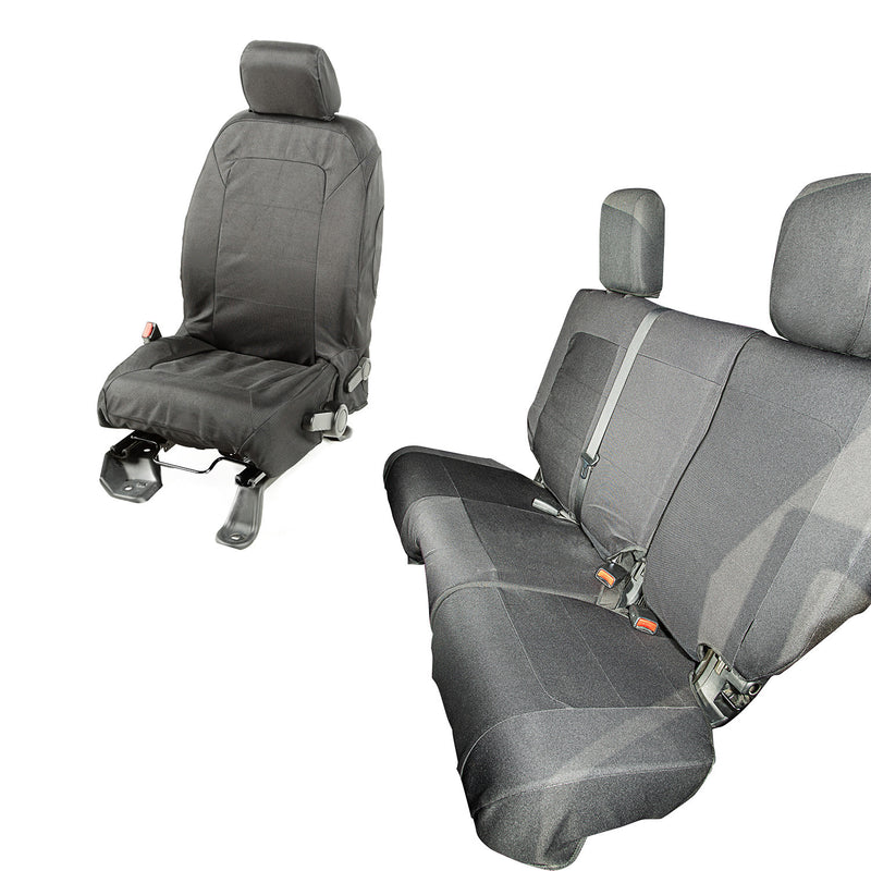Elite Ballistic Seat Cover Set, 4 Door by Rugged Ridge ('11-'18 Jeep Wrangler JKU)