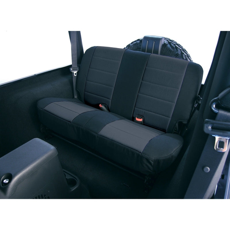 Neoprene Rear Seat Covers, Black by Rugged Ridge ('97-02 Jeep Wrangler TJ)