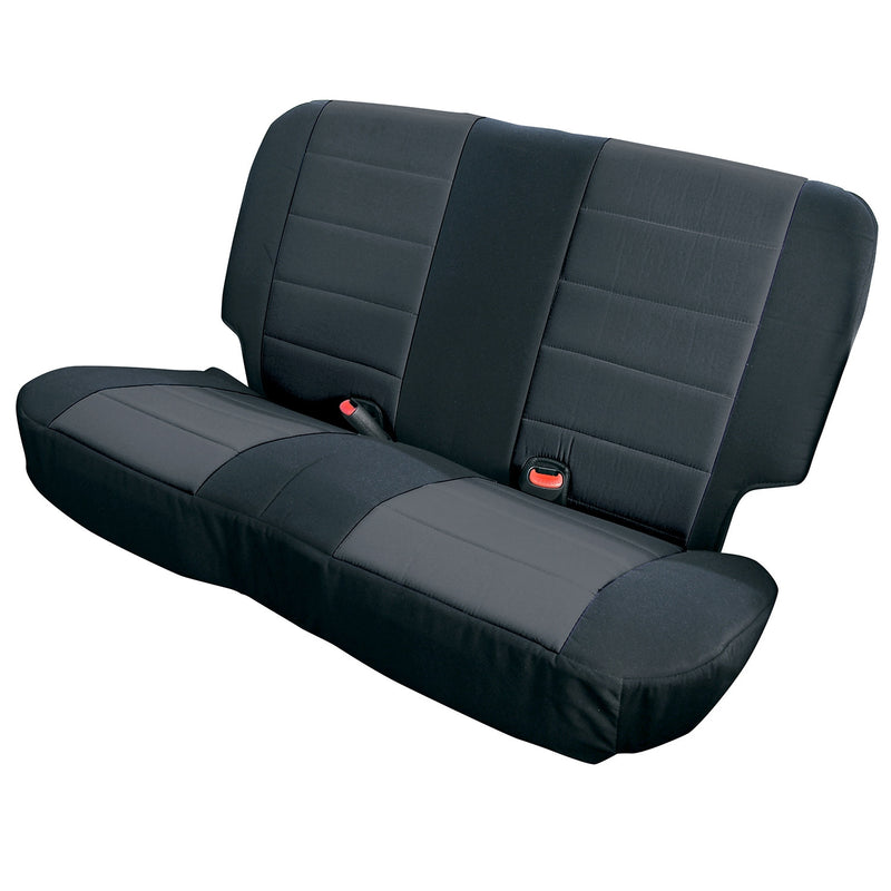 Neoprene Rear Seat Covers, Black by Rugged Ridge ('03-'06 Jeep Wrangler TJ)