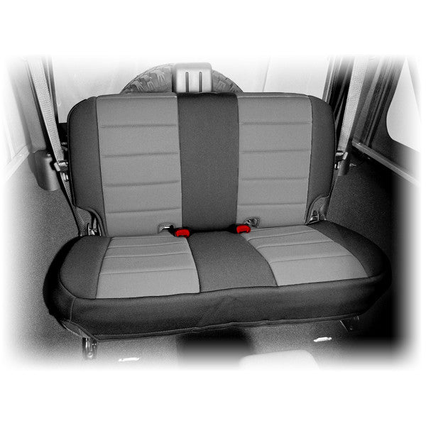 Neoprene Rear Seat Cover, Black/Gray by Rugged Ridge ('07-'18 Jeep Wrangler JK)