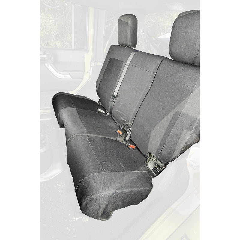 Elite Ballistic Seat Cover, Rear, Black, 4 Door by Rugged Ridge ('07-'10 Wrangler JKU)