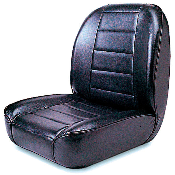 Low-Back Front Seat, No-Recline, Black by Rugged Ridge ('55-'86 Jeep Wrangler CJ)