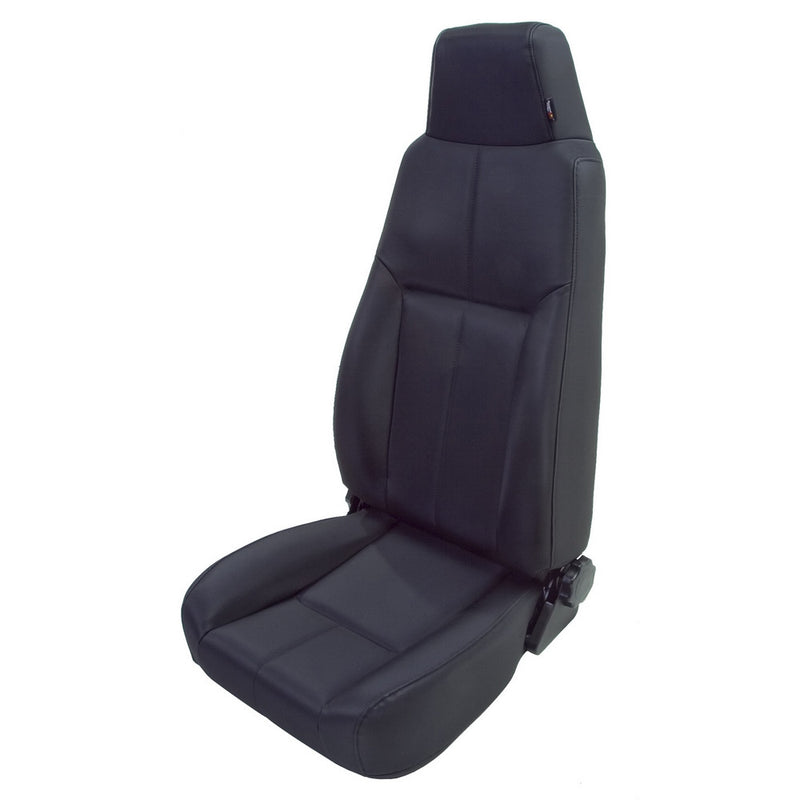 High-Back Front Seat, Reclinable, Late Model Headrest, Black Denim by Rugged Ridge ('76-'02 Jeep Wrangler CJ, YJ, TJ)