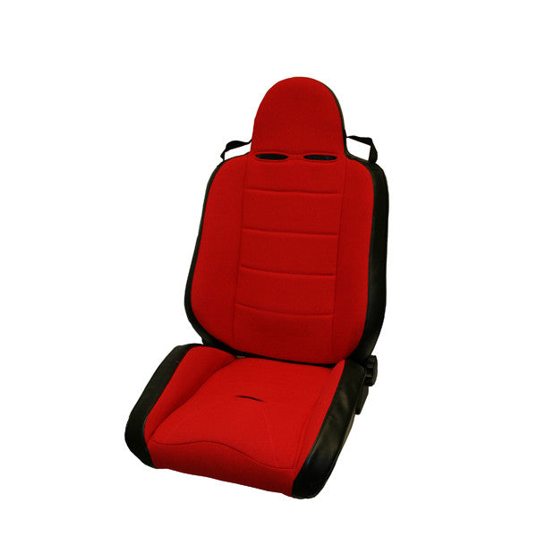 RRC Off Road Racing Seat, Reclinable, Red by Rugged Ridge ('76-'02 CJ/Wrangler YJ, TJ)