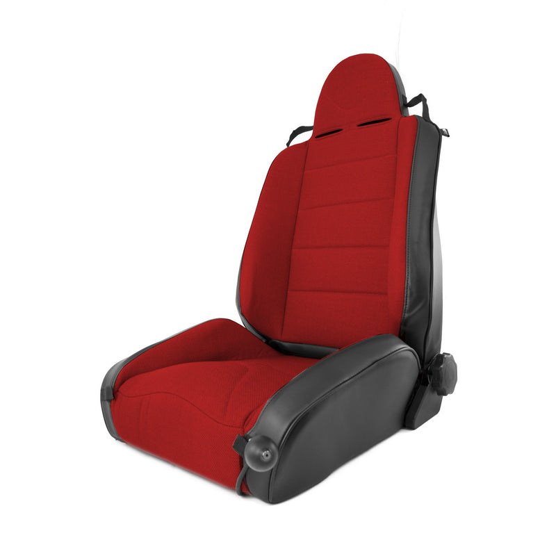 RRC Off Road Racing Seat, Reclinable, Red by Rugged Ridge ('97-'06 Jeep Wrangler TJ)