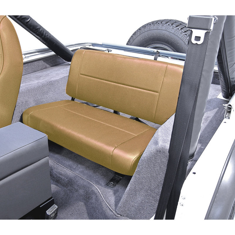 Fixed Rear Seat, Tan by Rugged Ridge ('55-'95 Jeep Wrangler CJ, YJ)