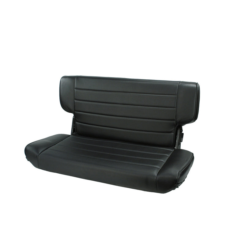 Fold and Tumble Rear Seat, Black Denim by Rugged Ridge ('97-'02 Jeep Wrangler TJ) - Jeep World