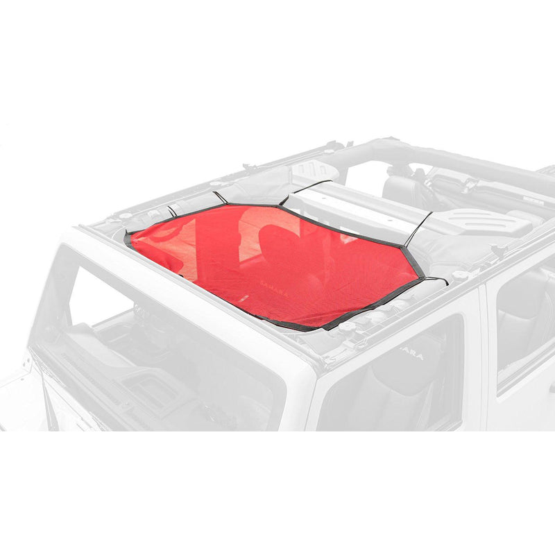 Eclipse Sun Shade, Front, Red by Rugged Ridge ('07-'18 Wrangler JK) - Jeep World
