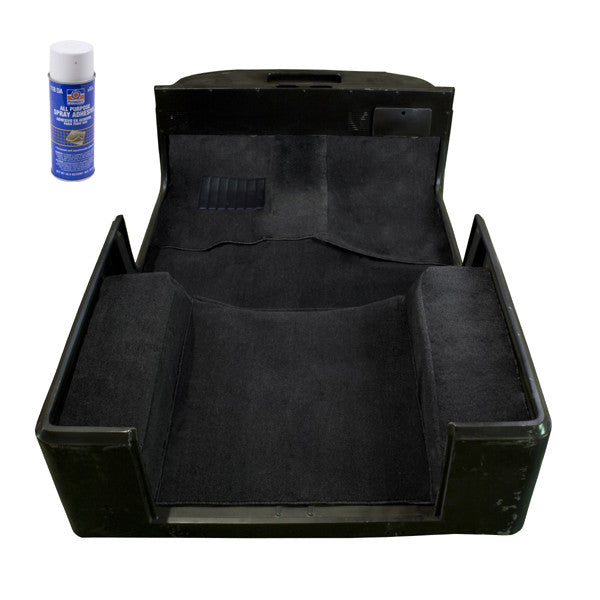 Deluxe Carpet Kit with Adhesive, Black by Rugged Ridge ('97-'06 Jeep Wrangler TJ)