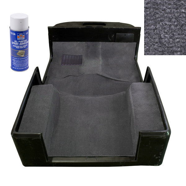 Deluxe Carpet Kit with Adhesive, Gray by Rugged Ridge ('97-'06 Jeep Wrangler TJ)