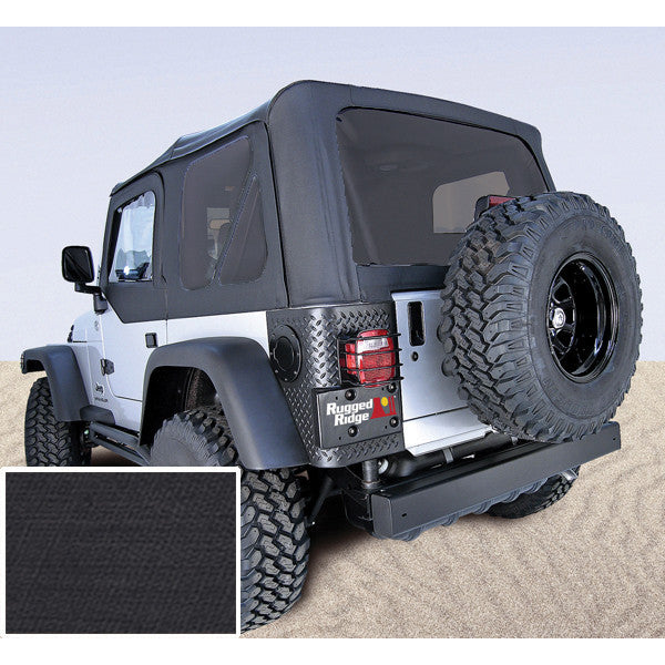 XHD Soft Top, Black, Tinted Windows, With Door Skins by Rugged Ridge ('97-'06 Jeep Wrangler TJ)