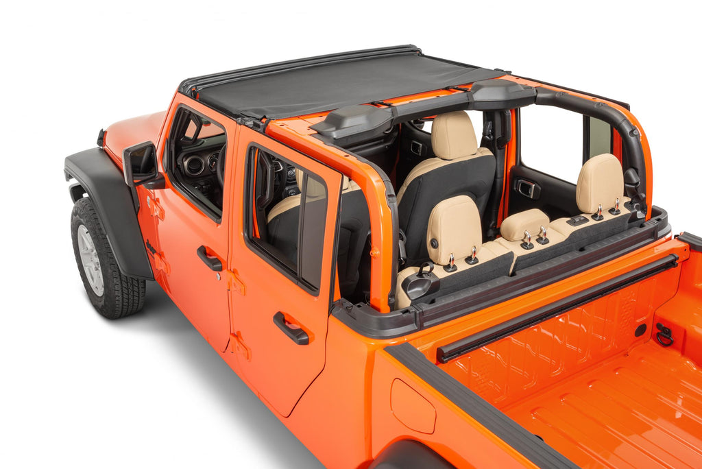 Bimini Top, Black Diamond, by MasterTop (2020+ Gladiator JT, 2018+ Wrangler JL) - Jeep World