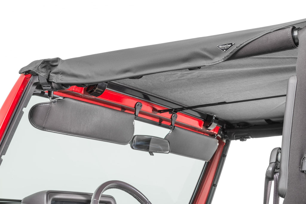 MasterTwill Bimini Top Plus, Black, by MasterTop ('04 - '06 Wrangler Unlimited LJ) - Jeep World