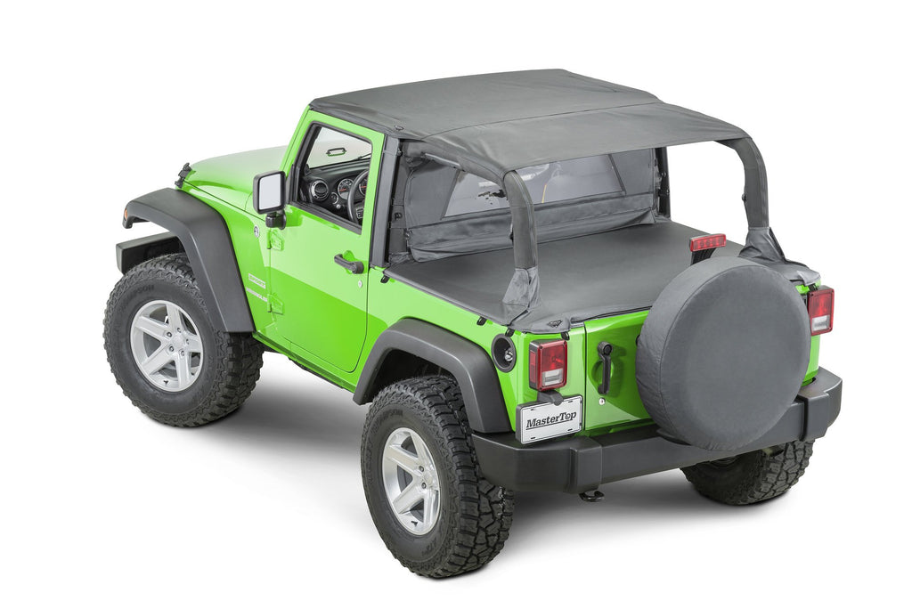 Bimini Top Plus, Black Diamond, by MasterTop ('07 - '18 2-Door Wrangler JK) - Jeep World