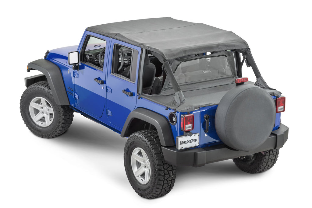 Bimini Top Plus, Black Diamond, by MasterTop ('07 - '18 4-Door Wrangler JKU) - Jeep World