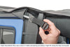 MasterTwill Cable-style Bimini Top Plus With Header, Black, by MasterTop ('10 - '18 4-Door Wrangler JKU)