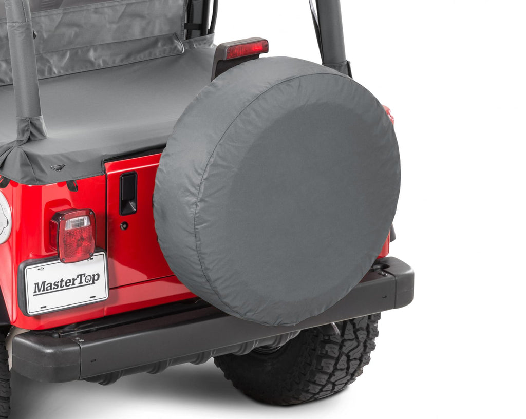 Spare Tire Cover w/ Backup Camera - 33in, Black, by MasterTop (2018+ Wrangler JL) - Jeep World