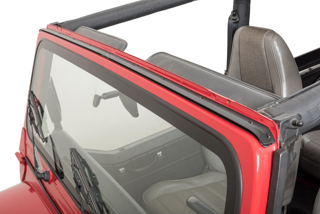 MasterTop 14700201 No Drill Windshield Header (97-06 Jeep Wrangler TJ) - Jeep World