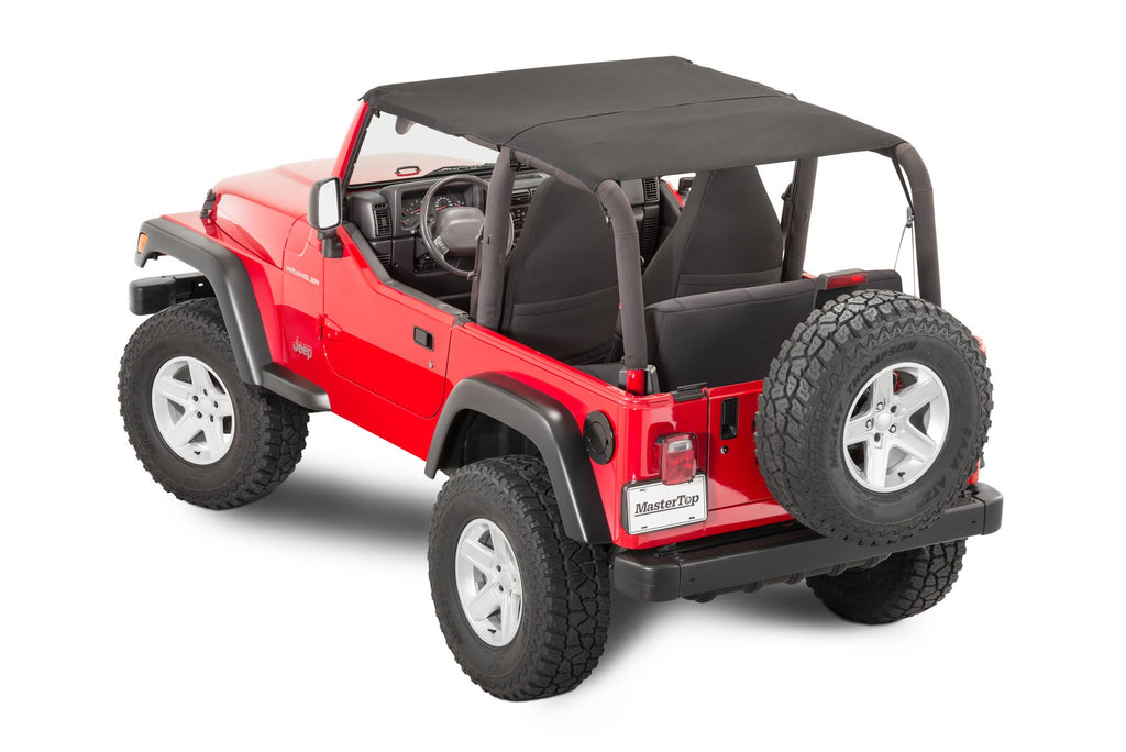 Ultimate Soft Top Combo, includes WindStopper, Bimini Top Plus, and Tonneau Cover, Black, by MasterTop ('97 - '02 Wrangler TJ) - Jeep World