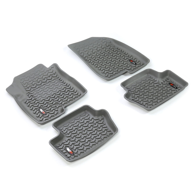 Floor Liners, Kit, Gray by Rugged Ridge ('07-'18 Jeep Compass/Patriot MK)