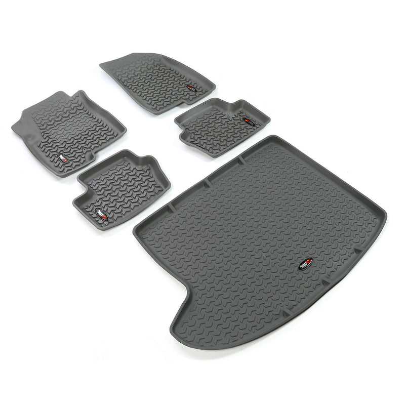 Floor Liners, Kit, Gray by Rugged Ridge ('07-'18 Jeep Compass/Patriot MK)