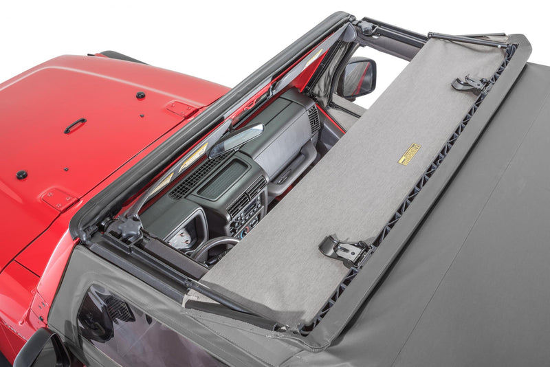 Soft Top Replacement, Clear Glass, No Doorskins, Black, by MasterTop ('97 - '06 Wrangler TJ)