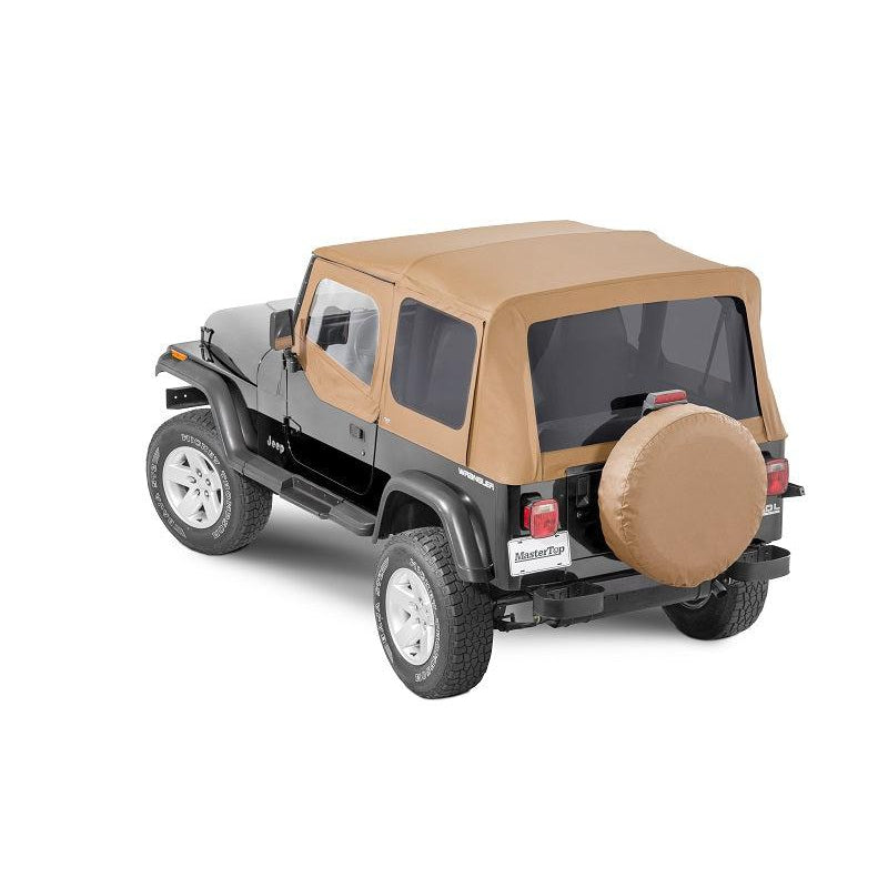 Replacement Soft Top with Doorskins & Tinted Windows, Spice, by MasterTop ('88 - '95 Wrangler YJ)