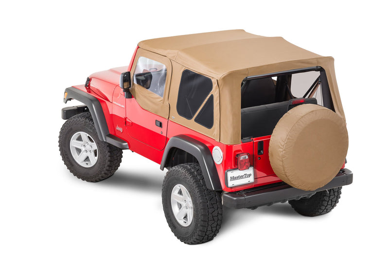 Replacement Soft Top with Doorskins & Tinted Windows, Spice, by MasterTop ('97 - '06 Wrangler TJ)
