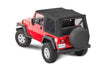 MasterTwill Soft Top, Black, No Doorskins, Tinted Glass by MasterTop ('97 - '06 Wrangler TJ)