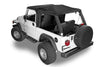 Fastback Fabric Replacement Top, Black Diamond, No Doorskins, Tinted Glass by MasterTop ('04 - '06 Wrangler LJ)