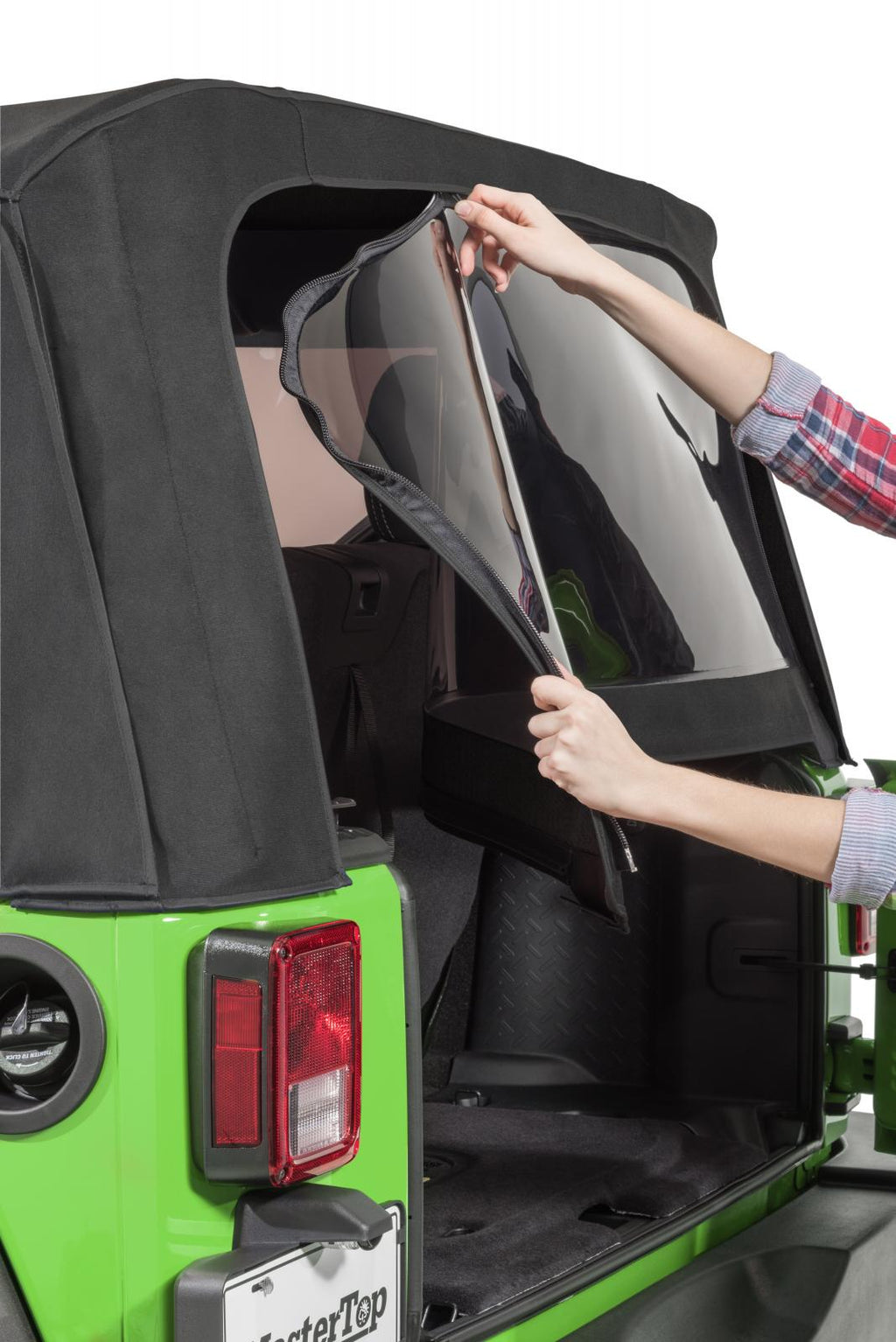Window Replacement Kit, Tinted Glass, Black, by MasterTop ('13 - '18 2-Door Wrangler JK) - Jeep World