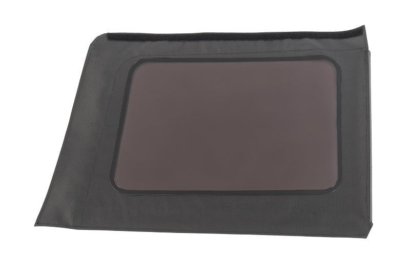 Factory Soft Top Replacement Passenger Side Window, Black, by Mastertop ('07 - '18 Wrangler JKU) - Jeep World