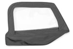 MasterTwill Upper Door Skins with Fabric Replacement, Set of Two, Black, by MasterTop ('97 - '06 Wrangler TJ)