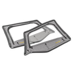 Upper Door Skins with Fabric Replacement, Set of Two, Black Diamond, by MasterTop ('88 - '95 Wrangler YJ)
