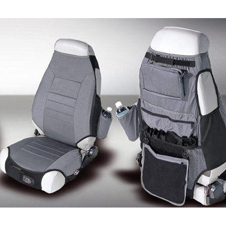 Rugged Ridge Wrangler Seat Protectors, Gray - 13235.09 (Wrangler CJ, YJ, & TJ)