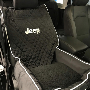 Jeep Seat Towel Gray with Jeep Grille Logo (Universal)