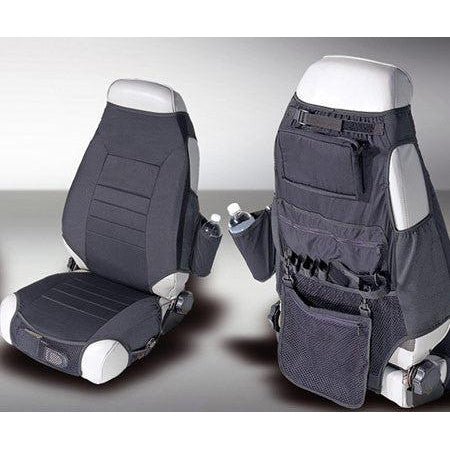 Rugged Ridge Wrangler Seat Protectors, Black - 13235.01 (Wrangler CJ, YJ, & TJ)