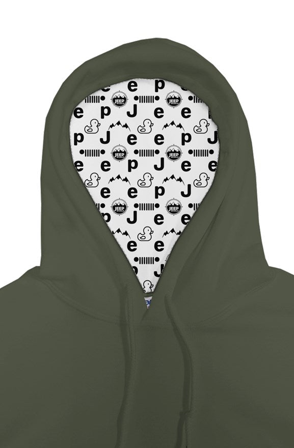 Jeep World Grille and Duck Pull Over Hoodie