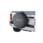 Jeep Anti-Theft Tire Cover Black w/Gray Logo (LT30x9.5x15, P235/70R16)