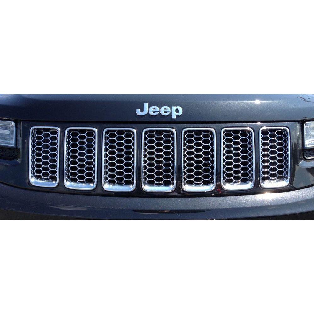 Summit Chrome Honeycomb Grille Inserts For Grand Cherokee