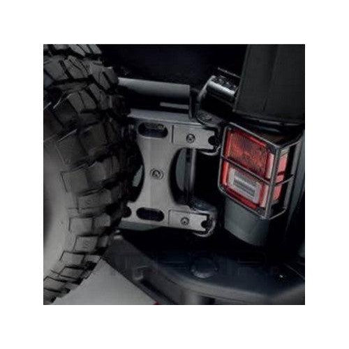 Tailgate Reinforcement & Spare Tire Carrier Holder – For Jeep Wrangler JK 2007-2018, Holds 37" Tire