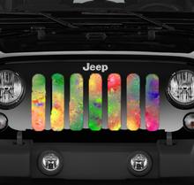 Abstract of Colors Grille Insert for Jeep