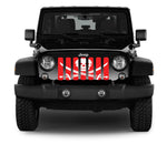 Ahoy Matey Pirate Flag - Red - Jeep Grille Insert