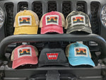 Women's Ponytail Jeep Hats (Peace Love Jeep, Adventure, American Flag)
