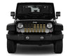 Platinum Black and Gold American Flag Jeep Grille Insert
