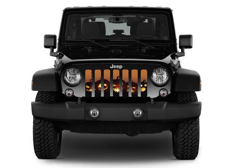 Angry Pumpkins Jeep Grille Insert