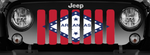 Arkansas State Flag Jeep Grille Insert