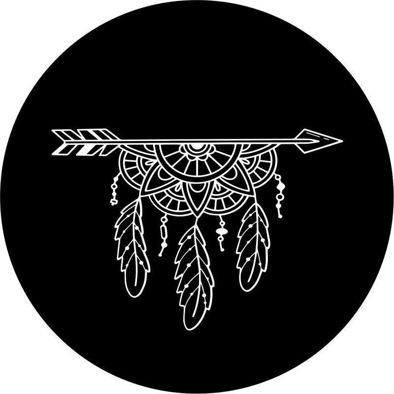 BOHO Mandala Arrow With Feathers