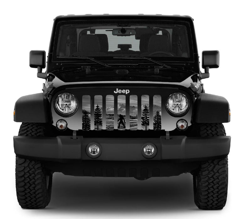 Bigfoot Gray Mountain Pine Jeep Grille Insert
