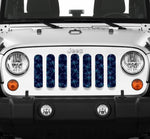 Blue Dragonflies Jeep Grille Insert